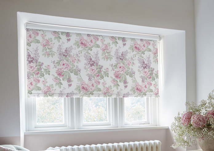 Shabby Chic by Rachel Ashwell Wild Garden (Blackout), Lilac - Twist&Fit Roller Blind - Image 5